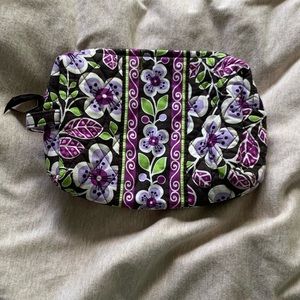 Vera Bradley Medium Cosmetic Bag in Plum Petals